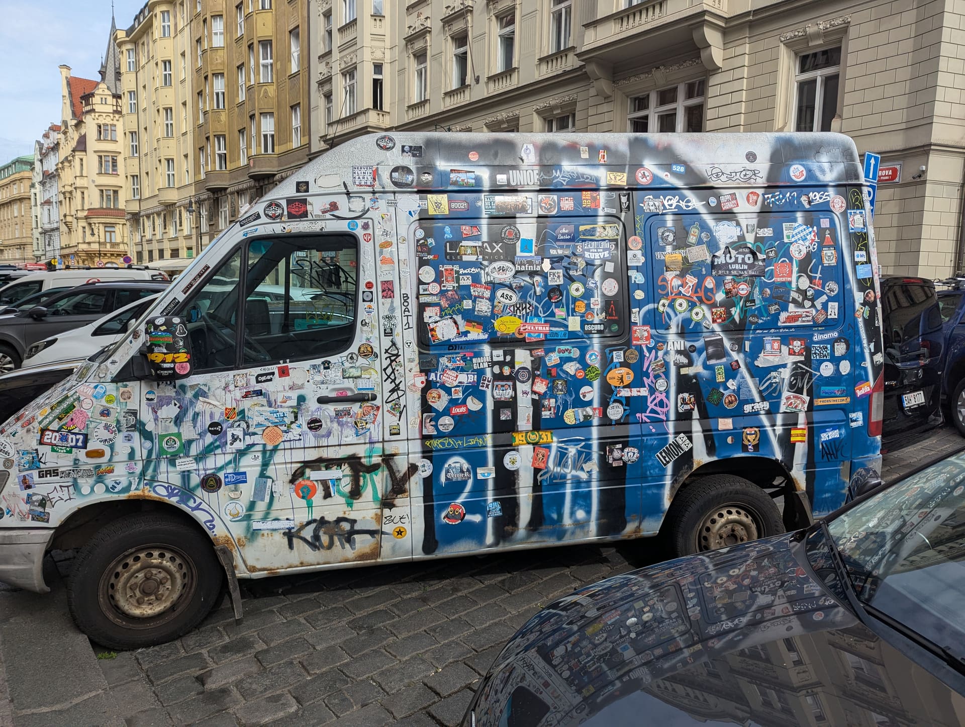 Prague street scene